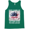 Veteran Don't Thank Me Thank My Brothers &amp; Sister Tank Top