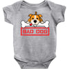 bad dog 3 Baby Bodysuit
