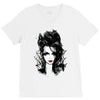 spider web V-Neck Tee