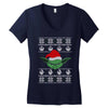 yoda ugly christmas sweater Women's V-Neck T-Shirt