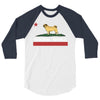 colifornia republic parody pugfornia republic 3/4 Sleeve Shirt