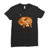 beagle bagel Ladies Fitted T-Shirt