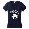 feck Women's V-Neck T-Shirt