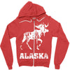 Alaska Deer Rudolph Zipper Hoodie