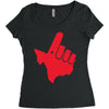 gun 'em down Women's Triblend Scoop T-shirt