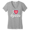 i love rocco Women's V-Neck T-Shirt