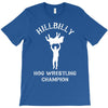 hillbilly hog wrestling champ  funny  comic wrestling redneck T-Shirt