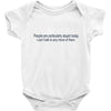 dumb people Baby Bodysuit