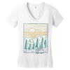 camp river Women's V-Neck T-Shirt