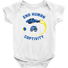 end human captivity Baby Bodysuit