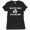 old punk rock Ladies Fitted T-Shirt