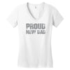 proud new dad Women's V-Neck T-Shirt