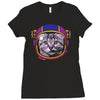 space cat Ladies Fitted T-Shirt