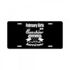 February Girls Are Sunshine Mixed With A Little Hurricane License Plate