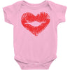 lip print heart Baby Onesie