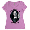 on wednesdays we wear black Women's Triblend Scoop T-shirt