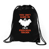 Halloween You Cant Scare Me Im A Preschool Teacher Drawstring Bags