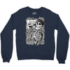 boombox skull Crewneck Sweatshirt