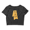 the floor is lava Crop Top