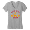 This Girl Loves Her Golden Women's V-Neck T-Shirt