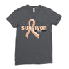 Survivor Of Uterine Cancer Ladies Fitted T-Shirt