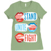 Women's March Stand Unite Fight Ladies Fitted T-Shirt