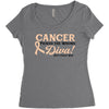 Cancer Picked The Wrong Diva Women's Triblend Scoop T-shirt