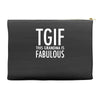 tgif grandma fabulous funny Accessory Pouches