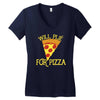 will plie for pizza Women's V-Neck T-Shirt