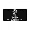 think green License Plate