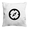 clock black Throw Pillow