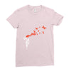 banksy headshot butterfly Ladies Fitted T-Shirt
