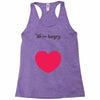 We're Hungry with Heart Racerback Tank