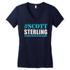 scott sterling the man the myth the legend Women's V-Neck T-Shirt