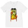 frog funny cocktail V-Neck Tee