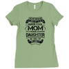 Super Cool Mom Of A Freaking Awesome Daughter Ladies Fitted T-Shirt