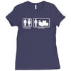 drums   problem solved   mens funny Ladies Fitted T-Shirt