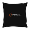 aperture laboratories Throw Pillow