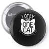 i only have one cat my cat has a few cat Pin-back button