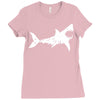 shark 'bite me' Ladies Fitted T-Shirt