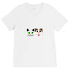 cat and dog V-Neck Tee