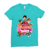 paw patrol birthday girl grandpa Ladies Fitted T-Shirt