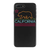 neon sign california republic flag bear iPhone 7 Plus Case