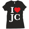 i love jesus christ Ladies Fitted T-Shirt