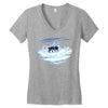 no bowling!!! Women's V-Neck T-Shirt