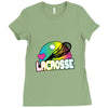 neon lacrosse Ladies Fitted T-Shirt