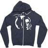 the crow die krahe horror Zipper Hoodie