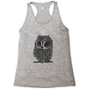 owl on athletic Racerback Tank