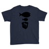 big fish little fish cardboard box   music t shirt Youth Tee