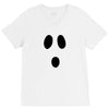 boo face V-Neck Tee